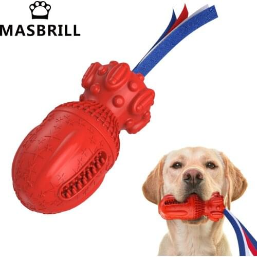Pet Dog Chew Toy for Chewers Treat Dispensing Durable Rubber Toothbrush Cleaning Toy Dog Accessories Puppy Chewing Pet Supplies