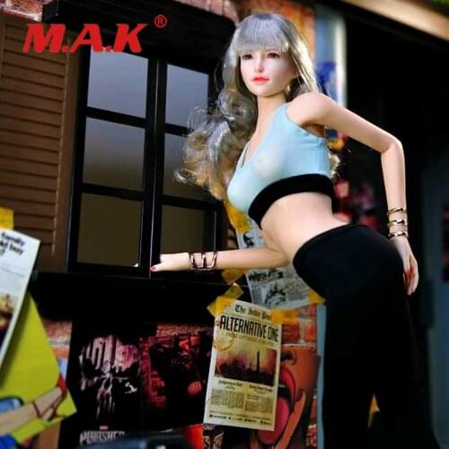 1/6 Female Yoga Clothing joa-040 Fitness Wear Hoodie Sweatshirt Sweatpants Suit Accessory Model for 12'' Action Figure