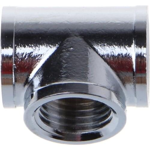 1 Pc T Shape Tee Splitter 3 Way Connector G1/4 Thread Computer Water Cooling Fitting New