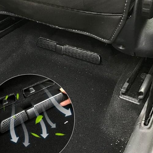 2Pcs/Set ABS Car Air Vent Cover For SEAT Ateca 2016 2017 2018 Under Seat Air Conditioner Duct Outlet Covers High Quality Decors
