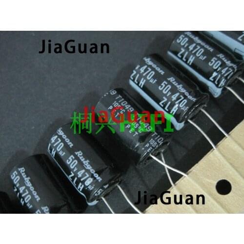 20PCS NEW RUBYCON ZLH 50V470UF 12.5x20mm 105 degrees 470UF/50V high frequency low resistance and long life zlh 470uf 50v