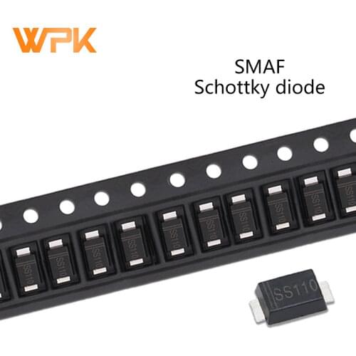 50Pcs SMD Schottky Barrier Rectifier Diode DO-214AC SS110F ES1JF RS1MF SS36F SS54F SS14F SS26F US1MF 1A 20V 30V 40V 50V 60V SMAF