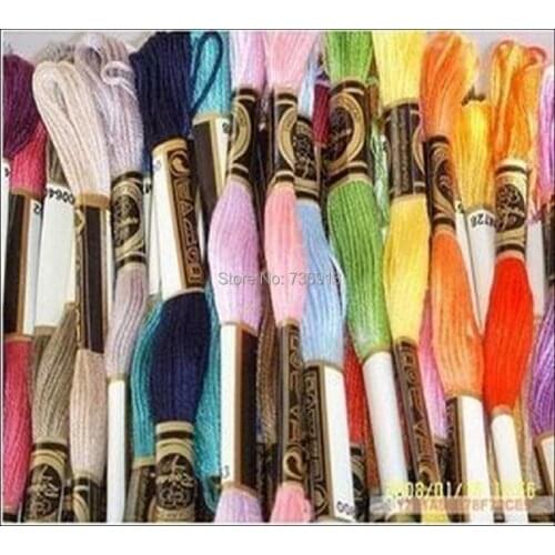 Free Shipping High Quality Cross Stitch Embroidery Thread Floss Yarn Similar DMC Total 1 Lot=894 Skeins