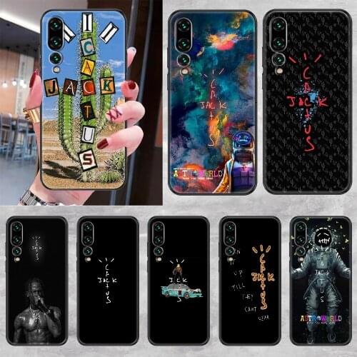 Cactus jack travis scott hiphop Phone case For Huawei P Mate P10 P20 P30 P40 10 20 Smart Z Pro Lite 2019 black art waterproof