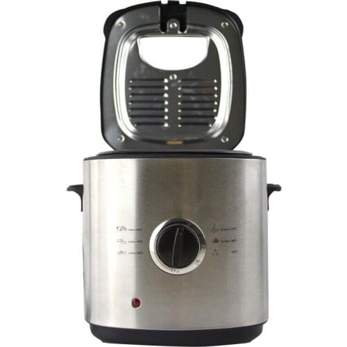 No oily smoke 1.2L electric fryer 220V stainless steel detachable liner household mini constant temperature electric fryer