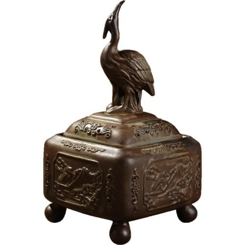 Buddha Backflow Incense Burner Ceramic Vintage Candle Vaper Smoke Incense Burner Smell Removing Bruleur Encens Room Decor EB5XX