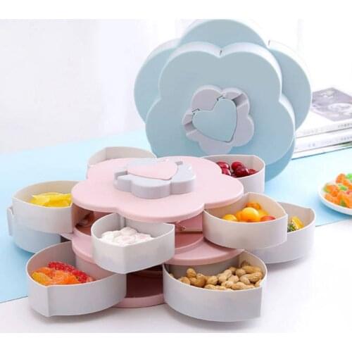 Candy Box Snack Food Container Snack Plate Fruit Bowl Nuts Tray Home Storage Creative Organizer With Phone Holder Dropshipping