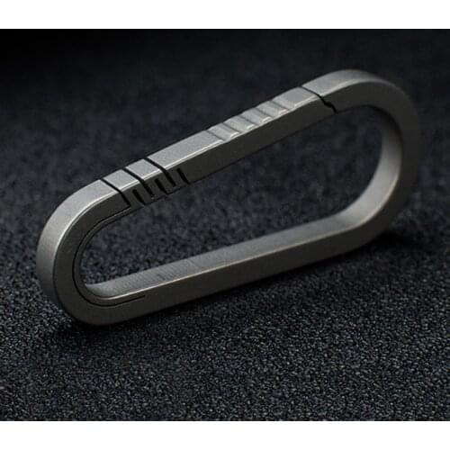 Lightweight Titanium Alloy Keychain Backpack Hanging Buckle Outdoor Carabiner Outdoor Carabiner Rust-proof Quick Rebound
