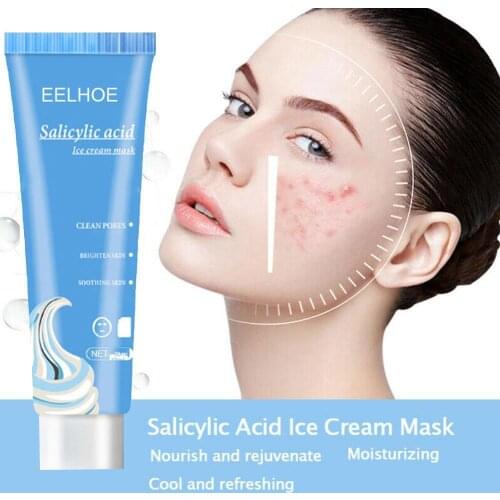 Salicylic Acid Ice Cream Mask Tube Set To Reduce Acne Marks And Blackheads Moisturizing Mask