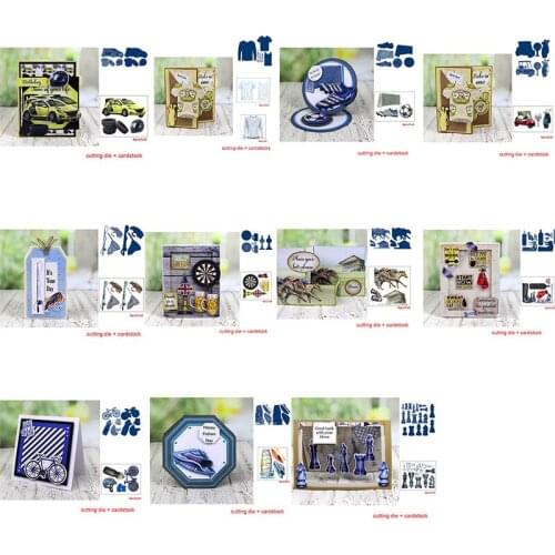 Sweatshirt Cars Metal Cutting Dies & coordinating Cardstock for Scrapbooking Craft Embossing Stencil Die Cut Card Photo Album