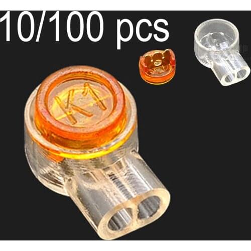 UY Ethernet Cable Wire Connector K1 Universal 10-100PCS/Lot Joint Gel Oil Filled Butt Splice Crimp Terminal For RJ45 Telephone