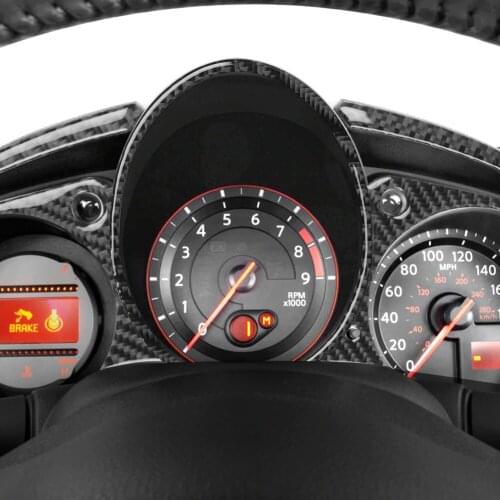 Dashboard Trim Cover Stickers Styling Outdoor Parts Personal Car Carbon Fiber Car Accessories for Nissan 370Z 2009-on