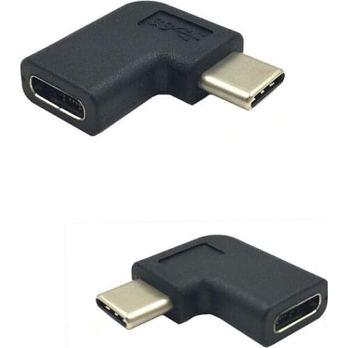 USB 3.1 Type C Female to Male 90 Degree Angle Left right Adapter Converter Connector USB-C