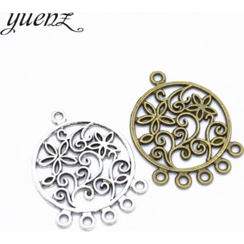 YuenZ 10pcs Flower Charms Pendant Fit Earring necklace Jewelry Making DIY Jewelry Findings 35*26mm G112