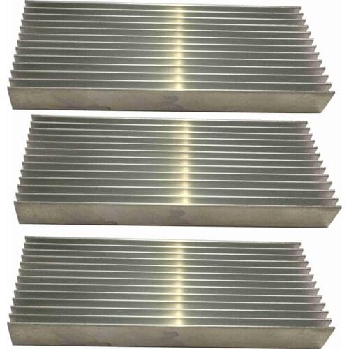 3 Pcs Aluminium Power Amplifier Heatsink Heat Sink 100X40X11mm