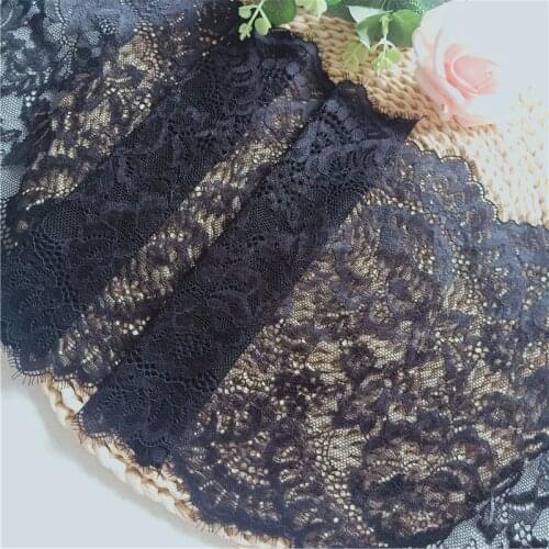 25CM Wide Spandex Stretch Jacquard Eyelash Lace is Suitable for Home Clothing E3524