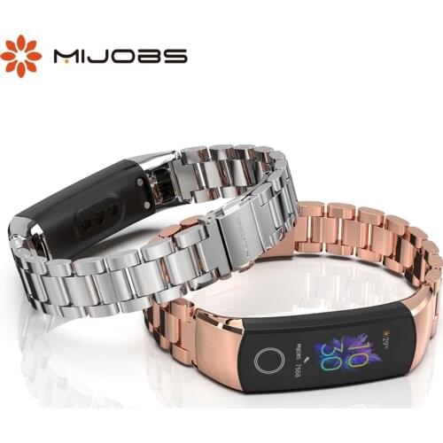 For Huawei Honor Band 5 Strap Metal Wristband Bracelet for Honor Band 4 Watch Strap for Honor 5 4 Band Smart Accessories