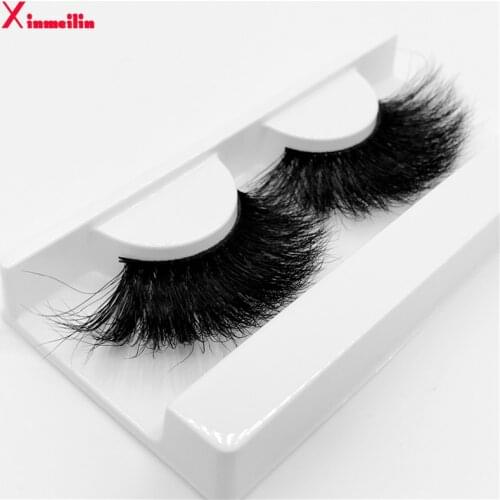 25mm 3D mink lashes natural long fluffy thick volume individual false eyelashes wholesale makeup dramatic eyelashes lash box G17