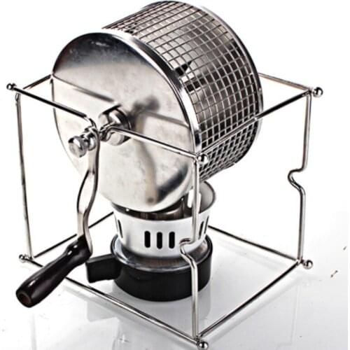 GY Hand-Cranking Household Bean Baking Machine Coffee Beans Roast Machine Small Stainless Steel Roller Bean Baking Machine