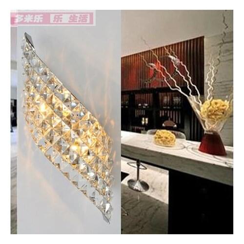 Modern Art High Grade Crystal E14 Wall Lamp For Home Bedroom Living Room Decoration Indoor LED Lighting European Luxury Style