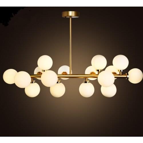 Modern Glass Lamp Pendants For Chandeliers light Glass Lamp LED chandelier living room lights high quality Free Shipping