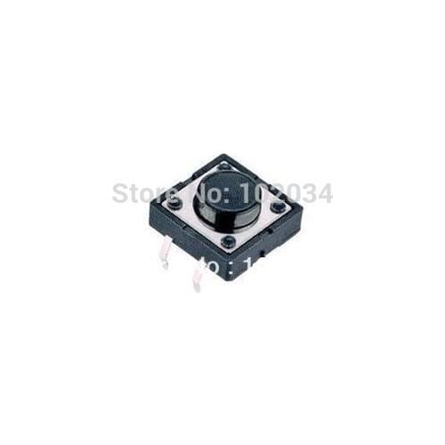 FREE SHIPPING 100PCS DIP 12X12X5(h)MM Tactile Tact Push Button Micro Switch Momentary (High temperature resistant ROHS)