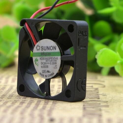 SUNON 3006 DC 5V 0.35W 0.07A 30*30*6mm 3cm KDE0503PEV3-8 2-line Magnetic Levitation Silent Cooling Fan