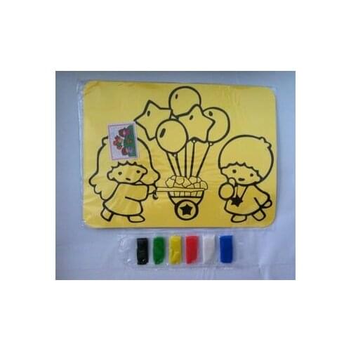 100pcs/lot DIY Color Sand art kits, kids party toys, Many degisns mixed_doraemon toy, children outdoor toys
