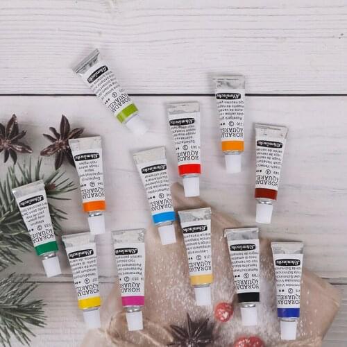 12 Pieces/set Of Doll House Mini Color Paint Micro Landscape Model Prop Toy