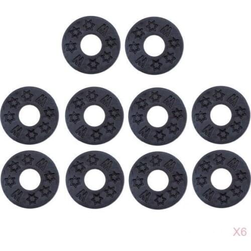 60x Soft Safety Strap Lock Block Washer Cushion for Acoustic Electric Guitar