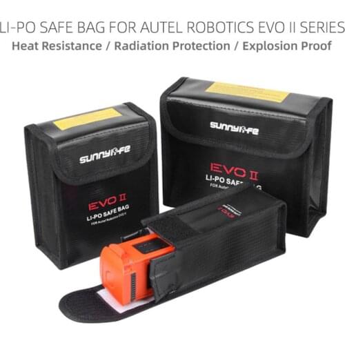Safe Bag Explosion-proof Battery Case Storage Bag for Autel EVO II/Pro/Dual Series Drone Radiation Protection Protective Box