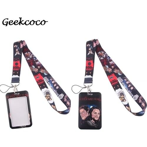 J1963 Fashion Lanyard ID Badge Holder Bus Pass Case Cover Bank Credit Card Holder Strap Card Holder