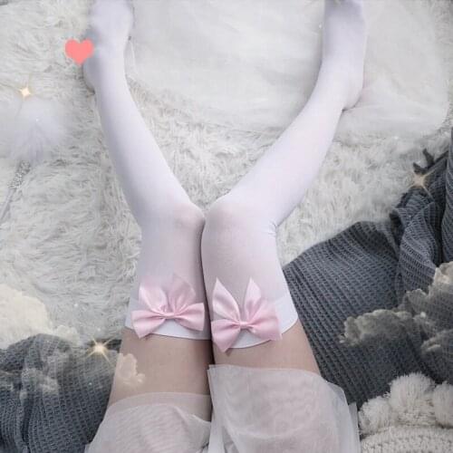 Cute Campus Student Style Thigh High Stockings Drop Sexy Fashion Striped Knee Socks Women Long Cotton Stockings