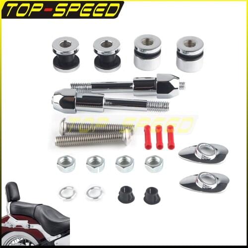 Motorcycle Harddrive Sissy Bar Docking Hardware Kit Fit For Harley Dyna Super Street Glide Low Rider FXD FXDC FXDL FXDX 02-05
