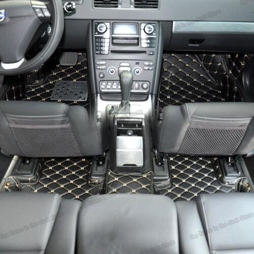 Leather car floor mats for volvo xc90 2002 2003 2004 2005 2006 2007 2008 2009 2010 2011 2012 2013 2014 accessories carpet 275