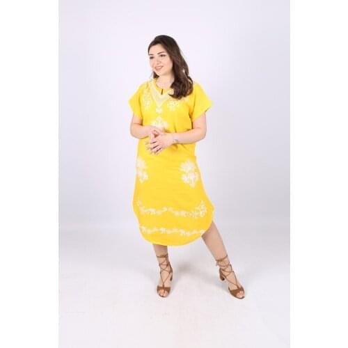 Short Sleeve Summer Dress V3 Green Printed Womens Yesil African American Dubai Abaya Printed