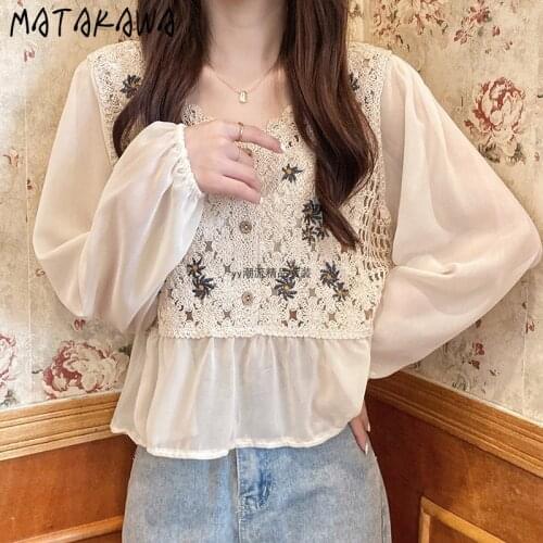 Matakawa Women's Shirts With Embroidery