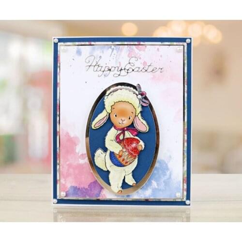 Cute Easter Sheep Metal Cutting Dies Stencils for DIY Scrapbooking Photo Album Decorative Embossing Card Crafts Die Cut 2019