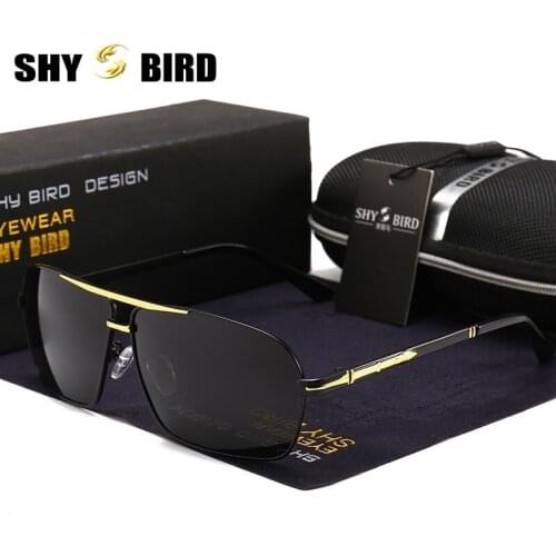 SHYBIRD Brand Designer Retro Polarized Sunglasses Mens Sun Glases Gafas Hombre Oculos De Sol for Mens Driving Sunglasses