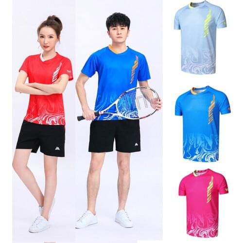 New 2021 Badminton T-shirts Women,Shirt Shorts tennis Men, Male Table Tennis Jersey,Runnig Shirt Volleyball shirt 62109 62110