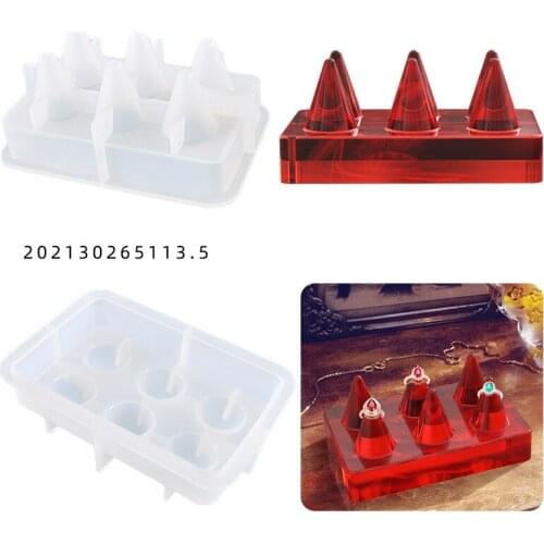 Ring Display Stand Resin Molds Jewelry Holder Wedding Ring Display Single Finger Rings Showcase Stand for Jewelry Store