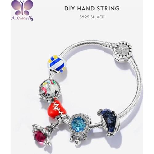 925 Sterling Silver DIY Bracelet A Variety Of Beads Can Be Selected With Very Good Quality Girl Jewelry