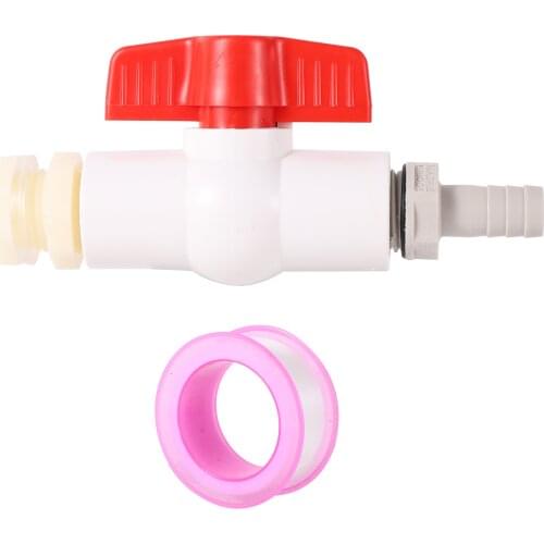 1/2" to 8/10/12mm High Quality DIY Fish Tank Inlet Water Drain Joint Aquarium Hose Pagoda Connector Tank Bulkhead Fitting 1 Set