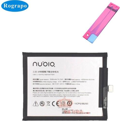 5000mAh Li3950T44P6h856751 Replacement Battery Bateria Batterij For ZTE Nubia N2 NX575J Original Mobile Phone