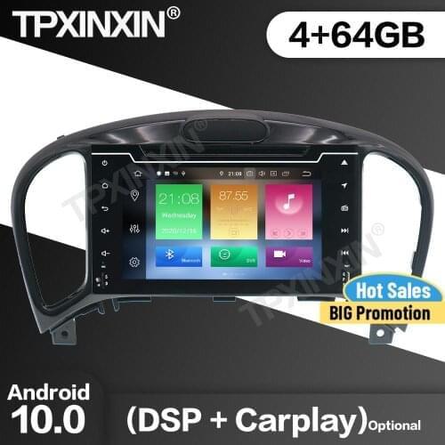 64G Car Radio 2Din Stereo Receiver Android10 For NIssan Juke 2011 2012 2013 2014 2015 2016 2017 GPS Multimedia Player Head Unit