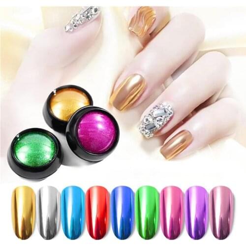 12 Color Glitter Mirror Powder Effect Shiny Nail Powder Ultra-Fine DIY Powder Manicure Tools Gift For Women Girl Nail Art Ongle