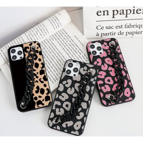 Leopard Chain Case For Huawei Honor 20 10 10i 9X 8X 8A P50 P20 P30 P40 Lite E Pro P Smart 2021 2019 Y7 Y6 Y9 Prime 2019 TPU Capa