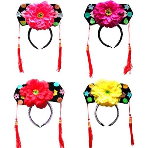 Cosplay Traditional Qing Dynasty Headdress Princess Hat Cap Royal Crown Performance Prop Christmas Crnaments