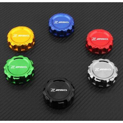 Hot sell MCNC Aluminum Motorcycle Rear Brake Fluid Reservoir Cover Cap For Kawasaki Z250 Z 250 z250 2013 2014 2015