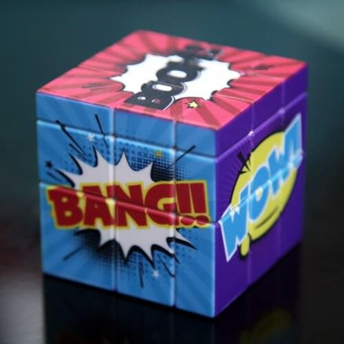 Stress Reliever Toys Magic Cube Magnetique UV Printing Animation Cartoon Speed Cubes Creative Early Education Toys Puzzle Cubes